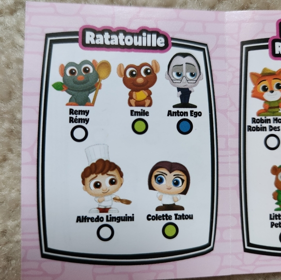 Disney Doorables Series 10 Ratatouille Alfredo Linguini, Remy, & Colette Tatou - Picture 4 of 4